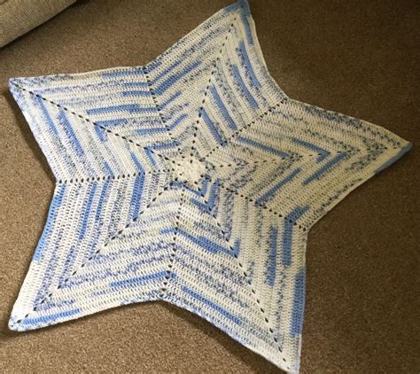 5 point star blanket crochet pattern